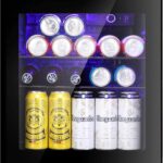 LEONARD USA 52 L Wine Chiller with Toughened Glass Door with UV-Protection l LED Interior Light l Temperature Control for Home Bars (Based on American Technology) (Black)