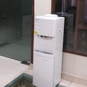 LEONARD Plastic USA American Technology Based Hot, Cold and Normal Water Dispenser with Refrigerator (347x403x1045 mm, White)