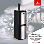 LEONARD USA FOUNTAIN TYPE WATER DISPENSER BOTTOM LOAD ( Hot and Cold) Black / Stainless Steel