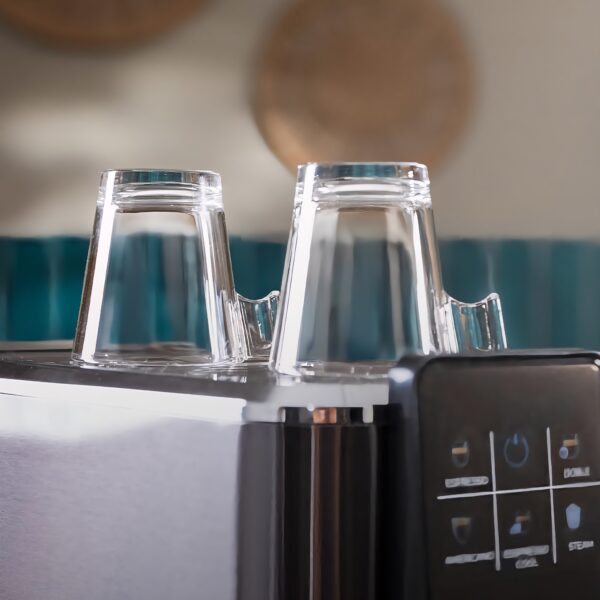 LEONARD USA 20 BAR Inverter Mini Magic Coffee Machine Espresso l PID Control l Lungo at home double boiler design | Integrated the bean grinder (Based on American Technology) Black