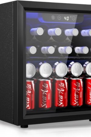 LEONARD USA 55 L Inverter Wine Chiller l Wine Cooler l Touch Control l Stainless Steel Shelves l Toughened Glass Door with UV-Protection l LED Interior Light (Based on American Technology) (Black)