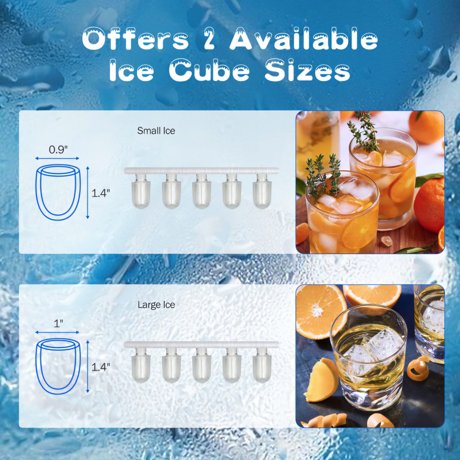 LEONARD USA Ice Cube Maker Machine with Self-Cleaning Function, Automatic with Inverter Technology, Makes Instant Bullet Ice Cubes in 6-8 Minutes, 26 lbs/day (Black) (Based on American Technology) - Image 14