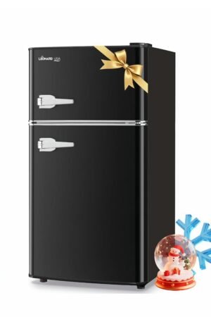 LEONARD USA 122 L Inverter Wine Chiller l Wine Cooler l Separate Deep Freezer Compartment l LED Interior Light l Temperature Control (Based on American Technology) (Black, Double Door)