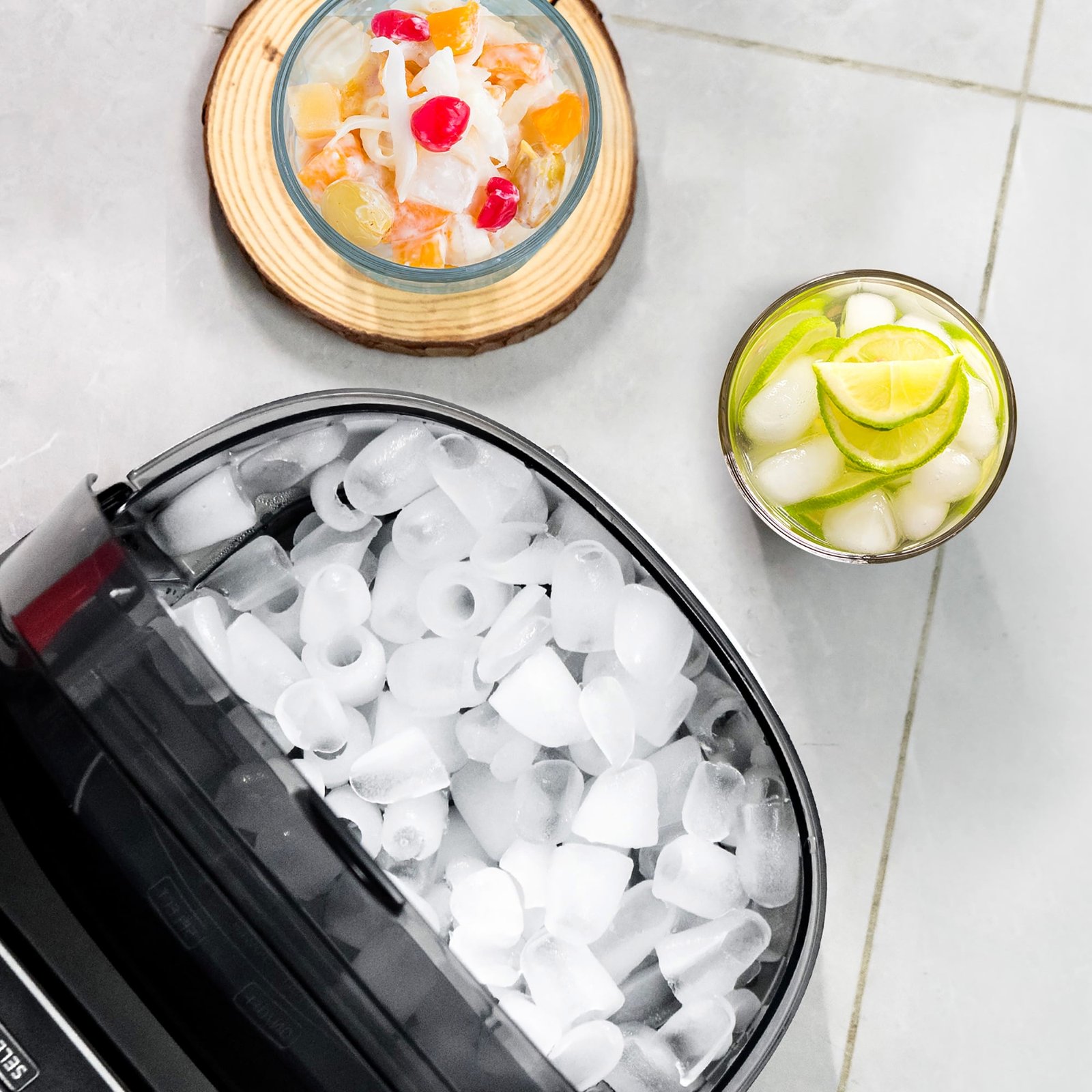 LEONARD USA Ice Cube Maker Machine with Self-Cleaning Function, Automatic with Inverter Technology, Makes Instant Bullet Ice Cubes in 6-8 Minutes, 26 lbs/day (Black) (Based on American Technology) - Image 18