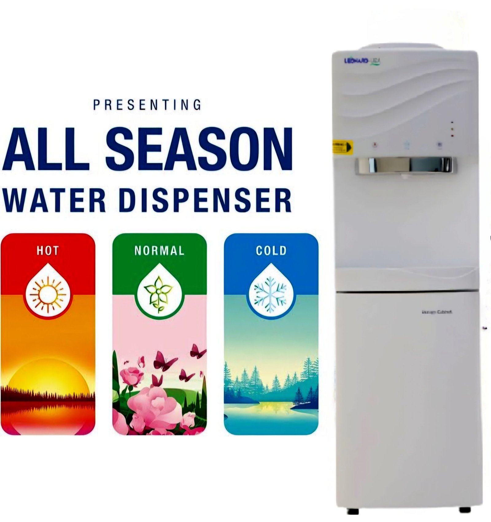 LEONARD USA Hot, Cold and Normal Table Top Water Dispenser (Based on American Technology) (White, 347 X 403 X 600 mm) - Image 7