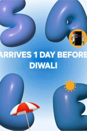 Arrives 1 day before Diwali.